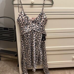 Leopard Print Mini Dress